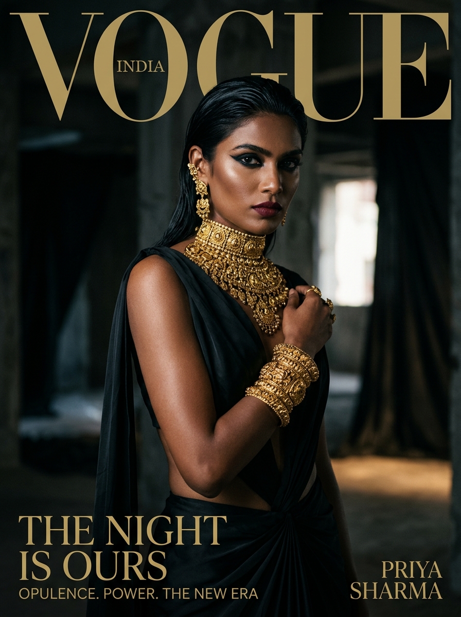 Vogue Editorial Cover Model